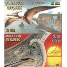 Jurassic Bank 13 Din 2015 Fe Pteranodon Polímero Fantasia