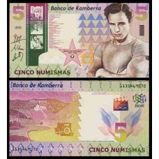 Kamberra Camberra 5 Numismas 2011 Fe Marlon Brando Fantasia 