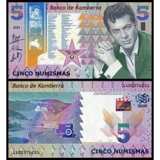 Kamberra Camberra 5 Numismas 2011 Fe Tony Curtis Fantasia