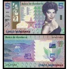 Kamberra Camberra 5 Numismas 2012 Fe Ava Gardner Fantasia