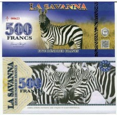 La Savanna 500 Francs Zebra 2015 Fe Fantasia