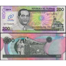 Philippines Filipinas P-203 Fe 200 Piso 2009 Comemorativa