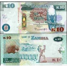 Zâmbia P-51a Fe 10 Kwacha 2012 Zâmbia P-51a Fe 10 Kwacha 2012