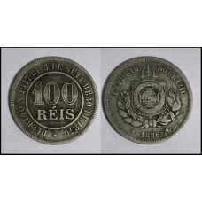 Brasil 100 Réis 1886 V-028 Cupro-Níquel Mbc (364)