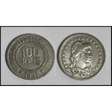Brasil 100 Réis 1931 V-085 Cupro-Níquel Mbc (383)