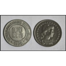 Brasil 100 Réis 1934 V-088 Cupro Níquel S/Fc (387)