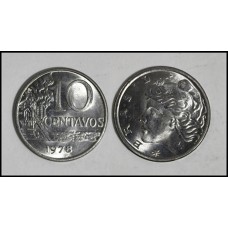 Brasil 10 Centavos 1978 V-302 Inox Fc (344)