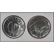 Brasil 10 Cruzeiros Reais 1994 V-433 Inox Fc (347)