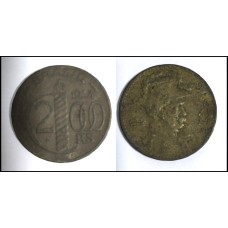 Brasil 2.000 Réis 1938 V-162A Sob Br/Al Duque de Caxias (189)