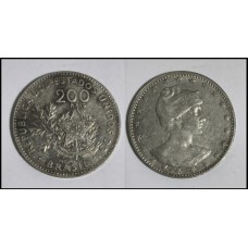 Brasil 200 Réis 1901 V-055 Cupro-Níquel FC (294)