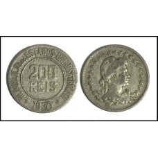 Brasil 200 Réis 1930 V-102 Cupro-Níquel Mbc (585)
