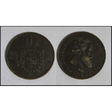 Brasil 20 Réis 1869 B-788 Bronze Sob (407)