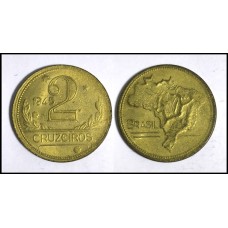 Brasil 2 Cruzeiros 1945 V-241B Fc Br-Al Sem sigla (565)