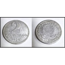 Brasil 2 Cruzeiros 1959 V-281 Mbc Alumínio (47)