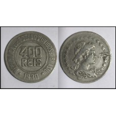 Brasil 400 Réis 1930 V-118 Cupro-Níquel Mbc (224)