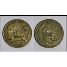 Brasil 500 Réis 1927 V-125 Br/Al Sob (273)