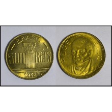 Brasil 500 Réis 1938 V-155 Br/Al Fc (280)