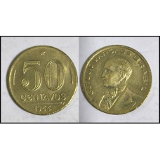 Brasil 50 Centavos 1944 Fc V-193b Getúlio Vargas (453)