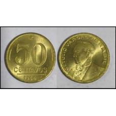 Brasil 50 Centavos 1944 Fc V-193b Getúlio Vargas (454)