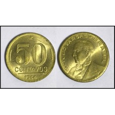 Brasil 50 Centavos 1944 Fc V-193b Getúlio Vargas (481)