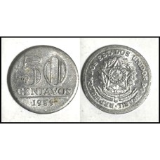 Brasil 50 Centavos 1959 Sob V-271 Alumínio (642)