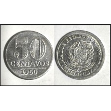 Brasil 50 Centavos 1960 Sob V-272 Alumínio (489)