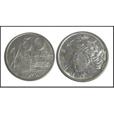 Brasil 50 Centavos 1976 Fc V-314 Inox (493)