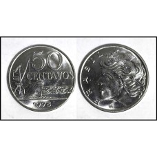 Brasil 50 Centavos 1978 Fc V-316 Inox (495)