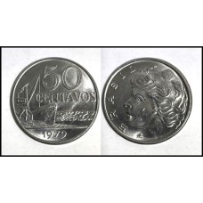 Brasil 50 Centavos 1979 Fc V-317 Inox (496)