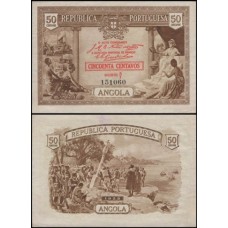 Angola P-63 S/Fe 50 Centavos 1923 Angola P-63 S/Fe 50 Centavos 1923