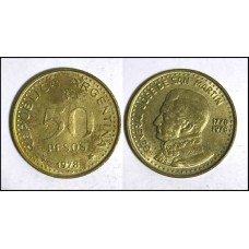 Argentina 50 Pesos 1978 Bronze-Alumínio Comemorativa (583)