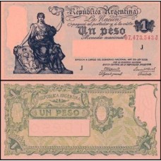 Argentina P-251c Fe 1 Peso ND (1944)