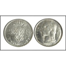 Belgium Bélgica 5 Francs 1964 (596)