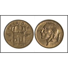 Belgium Bélgica 50 Centimes 1955 (597)