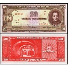 Bolívia P-140a.6 Fe 20 Bolivianos  L.1945