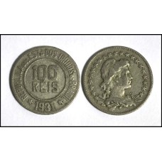 Brasil 100 Réis 1931 V-085 Cu-ni Mbc (132)