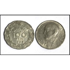 Brasil 100 Réis 1938 V-163 Cu-ni Mbc (139)
