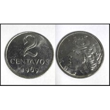 Brasil 2 Centavos 1969 V-291 Fc Inox (29)