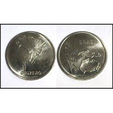 Brasil 1 Cruzeiro 1972 V-324A Inox Espelhada Fc Comemorativa (327)