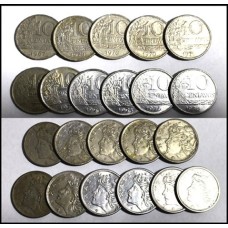 Brasil Lote C/11 Moedas 10 Centavos Circuladas (510)