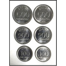 Brasil Série Completa 1985 1986 6 Moedas (666)