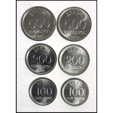 Brasil Série Completa 1985 1986 6 Moedas (667)