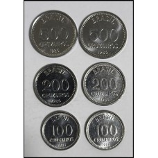 Brasil Série Completa 1985 1986 6 Moedas (669)