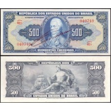 Brasil C-044 S/Fe 500 Cruzeiros 1943 D. João VI