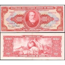 Brasil C-095 Sob 100 Cruzeiros 1960 D. Pedro II, "o Magnânimo"