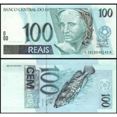 Brasil C-330 Fe 100 Reais 2007 Efígie da República