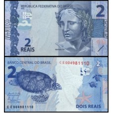 Brasil C-334 Fe 2 Reais 2015 CE Efígie da República