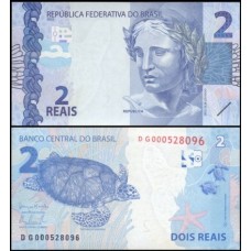 Brasil C-335 Fe 2 Reais 2016 DG Efígie da República