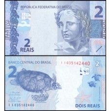 Brasil C-339 Fe 2 Reais 2021 II Efígie da República