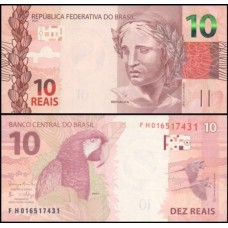 Brasil C-348 Fe 10 Reais 2016 FH Efígie da República